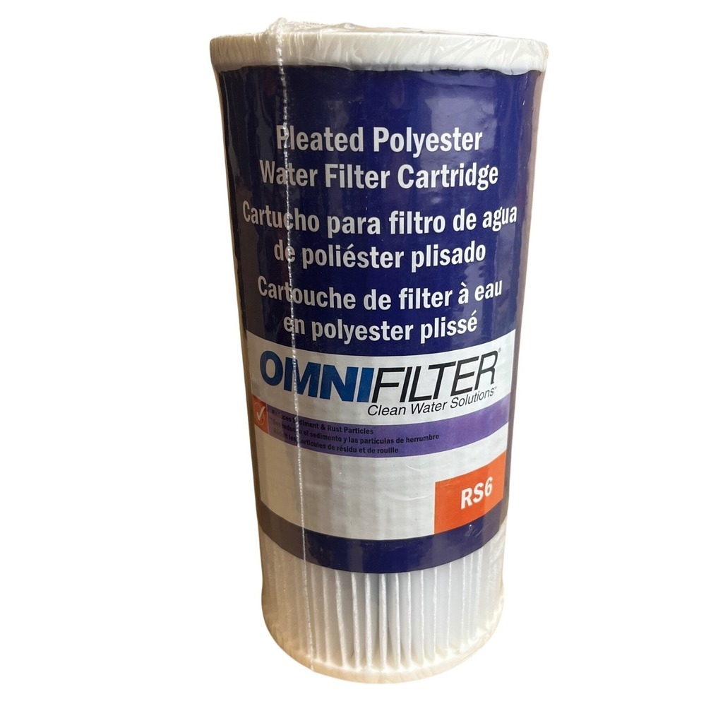 OmniFilter RS6 Pleated Polyester Water Filter Cartridge 30 Micron 10 GPM New